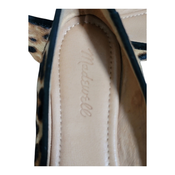 Madewell Reid Ballet Flat in Leopard‎ Calf Hair Sz 7 - Picture 9 of 11